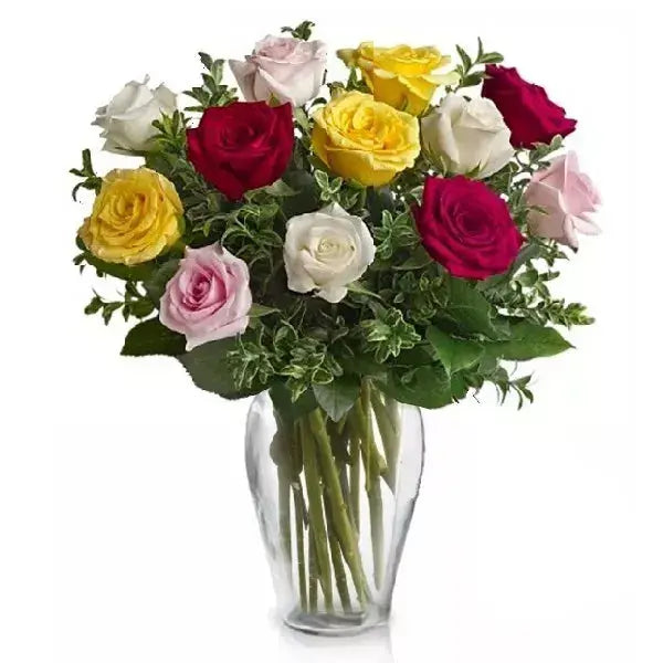 colorful rose bouquet