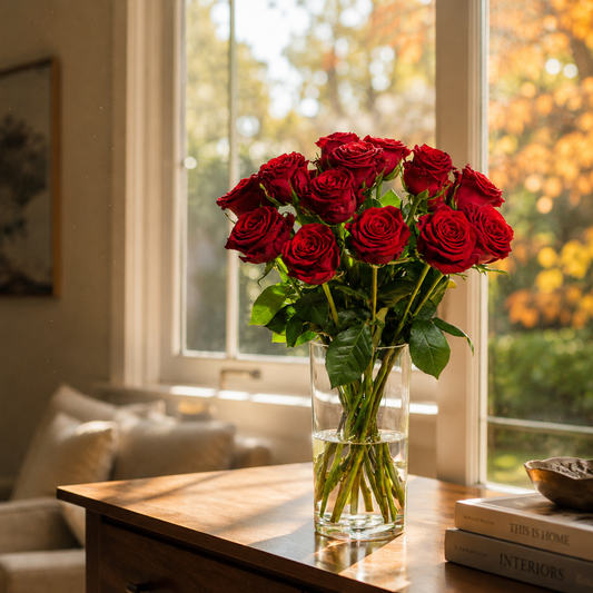 Blooming Heart Roses