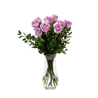 Half Dozen Lavender Roses