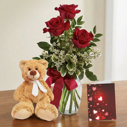 Rose, Teddy & Card Special