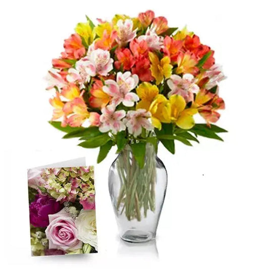 alstroemeria flower bouquet