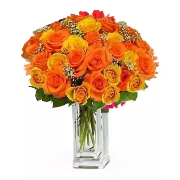 orange rose bouquet