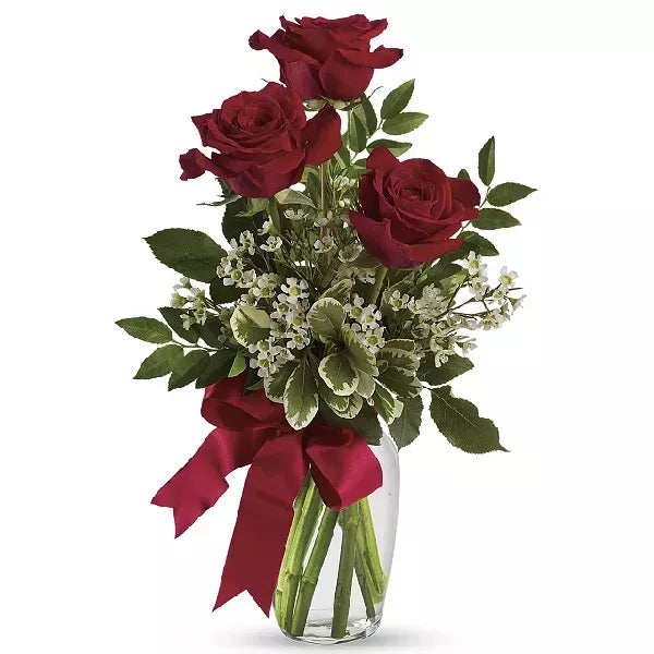 three red roses